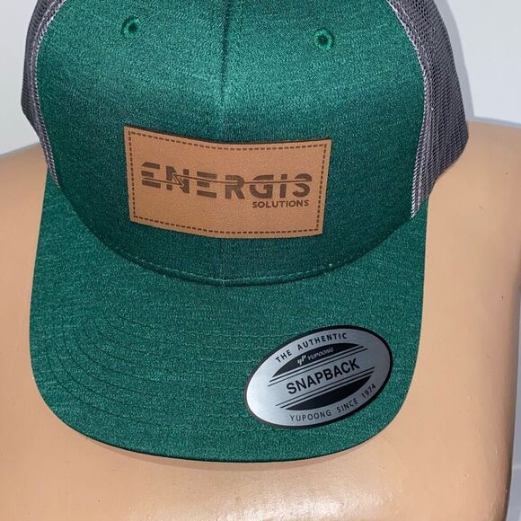 Team 365 Men's Energis Solutions Authentic Snapback Trucker Cap Hat Adjustable - Picture 6 of 8